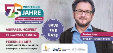 Zum Artikel "Fest der Demokratie in Kooperation mit der Forschungsstelle für religiöse Vielfalt am 21. Juni 2024"