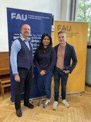 Foto von Prof. Rohe, Saba-Nur Cheema und Prof. Dr. Meron Mendel